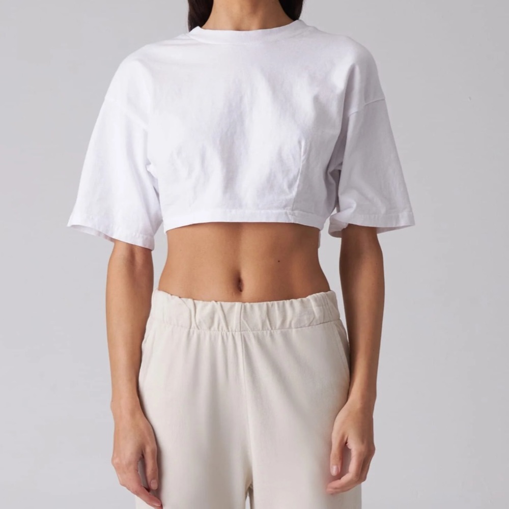 TALENTLESS: Crop darted tee